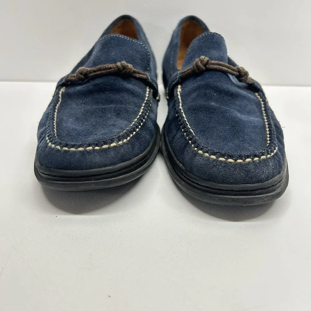 Martin Dingman Countrywear Suede Loafer Blue Mens Size 12M Slip On Driving